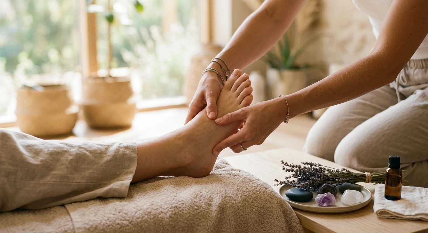 Holistic healing massage and reflexology session
